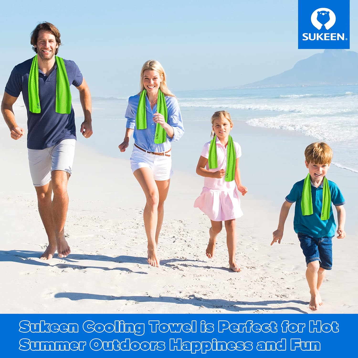 Sukeen Kuehlendes Handtuch Set fuer Sport Wandern Laufen Tennis Reisen