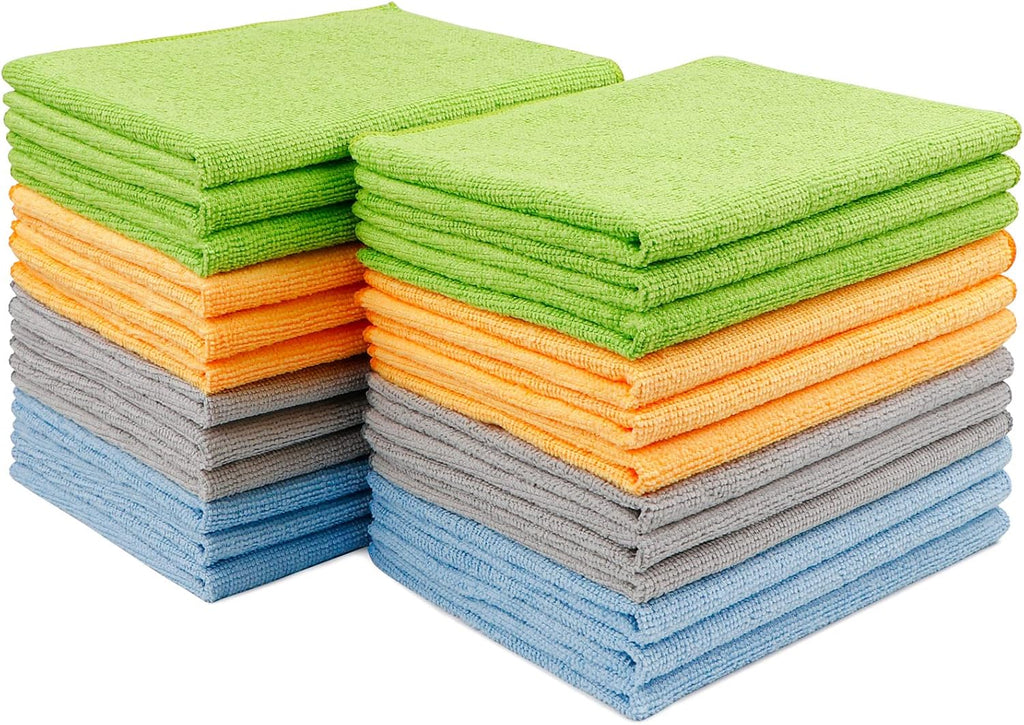 AIDEA Mikrofasertuecher 100 Stueck 30x30 cm Reinigungstuecher Haushalt