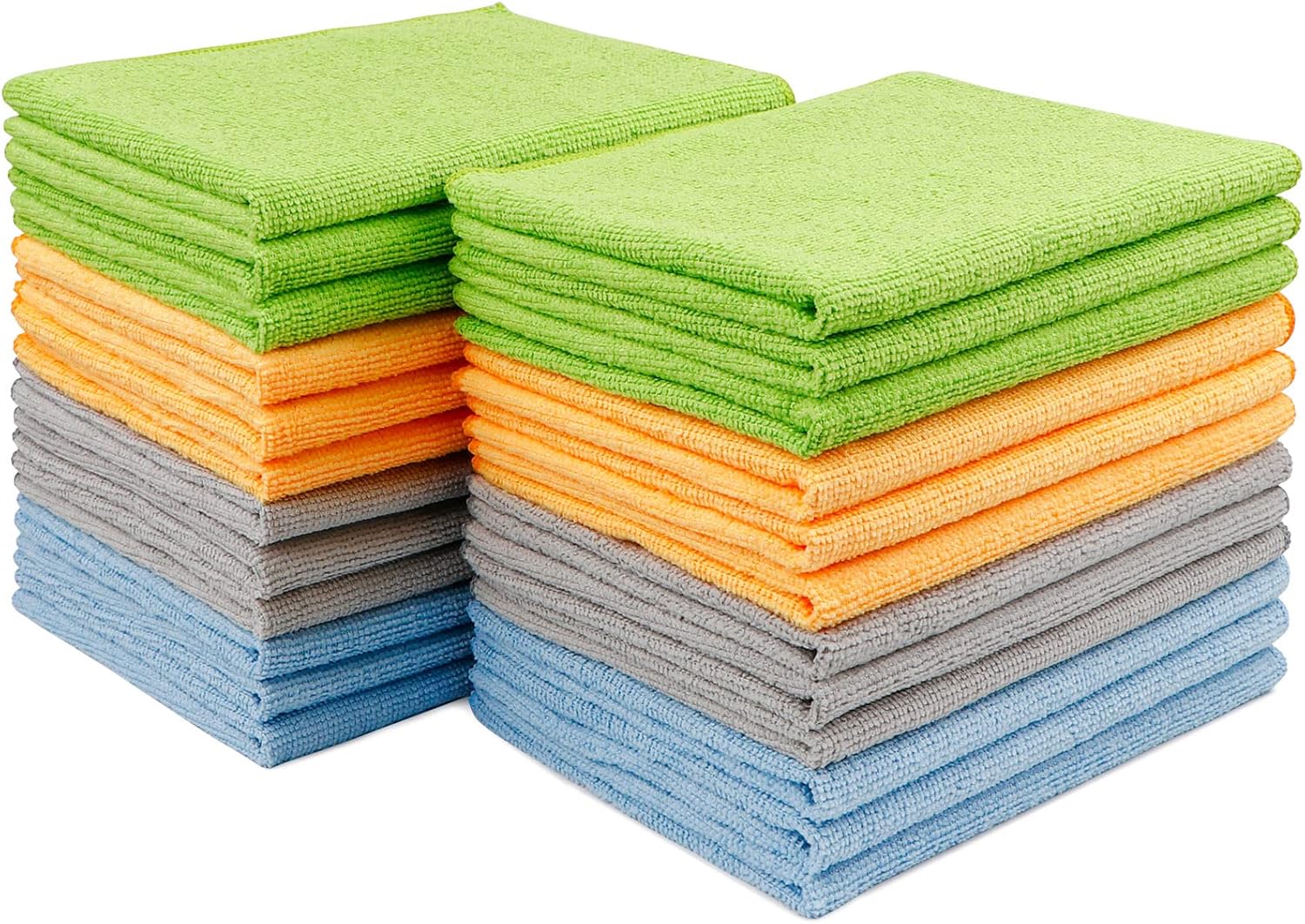 AIDEA Mikrofasertuecher 100 Stueck 30x30 cm Reinigungstuecher Haushalt