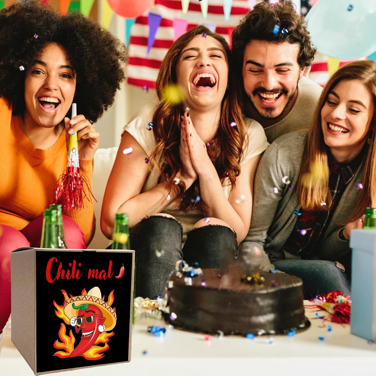 Chili Anzuchtset mit Samen und Pflanzanleitung Geschenk fuer Herren
