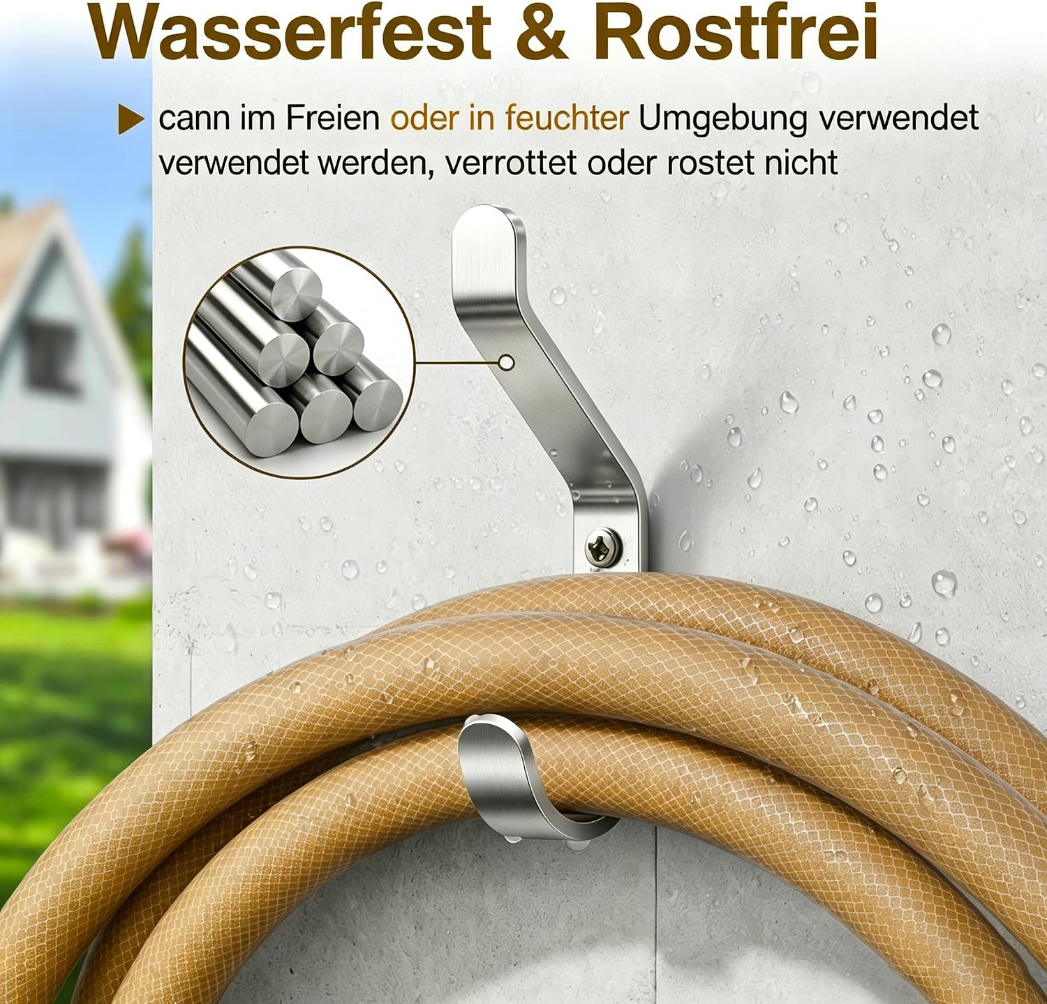 Garderobenhaken 10er Set schwarz Metall 10 cm Wandhaken zum Schrauben