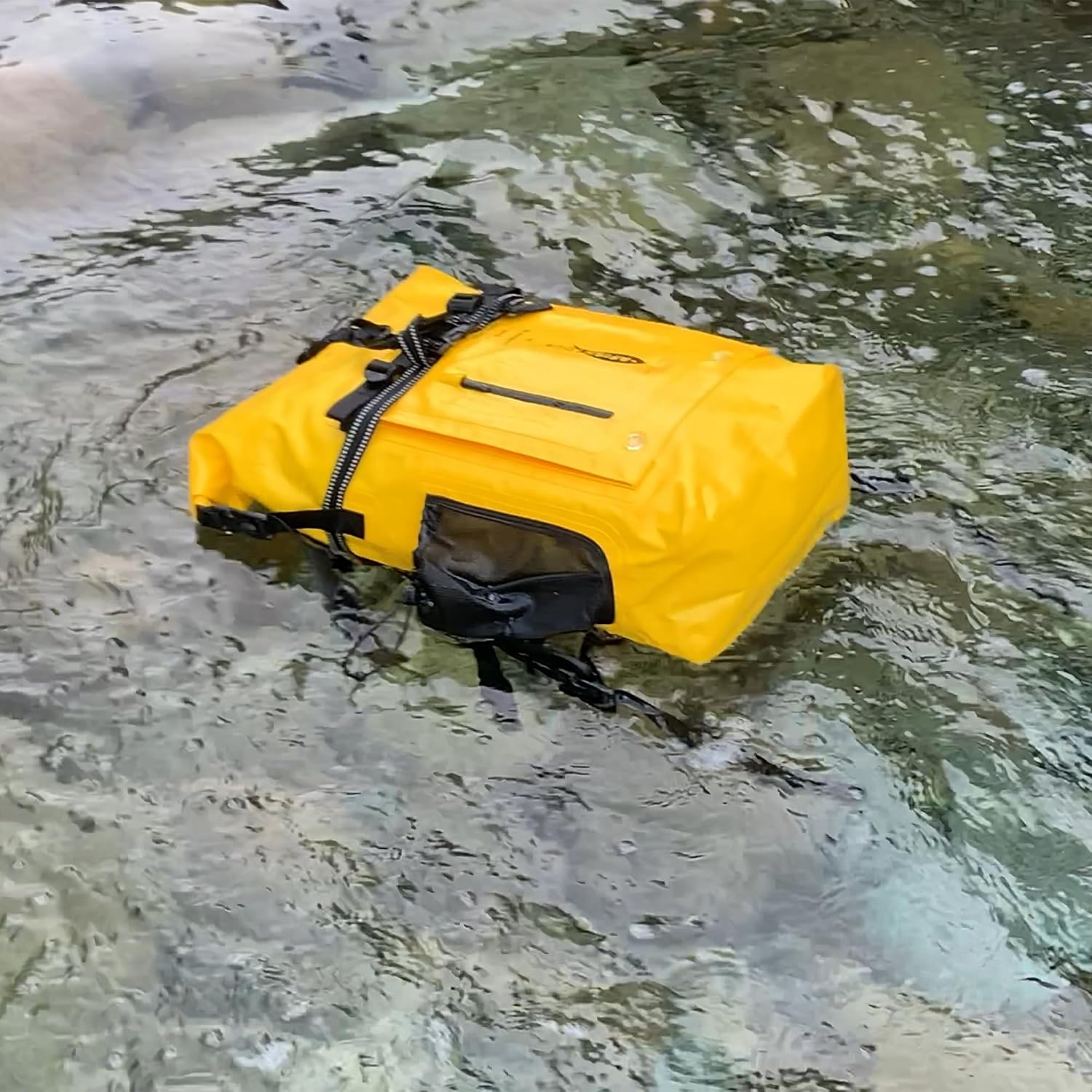 wasserdichter Drybag Rucksack mit Rollverschluss Unisex Gelb
