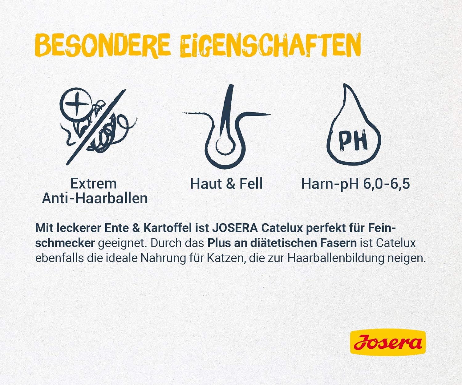 Josera Catelux Adult Katzenfutter Ente und Kartoffel weizenfrei