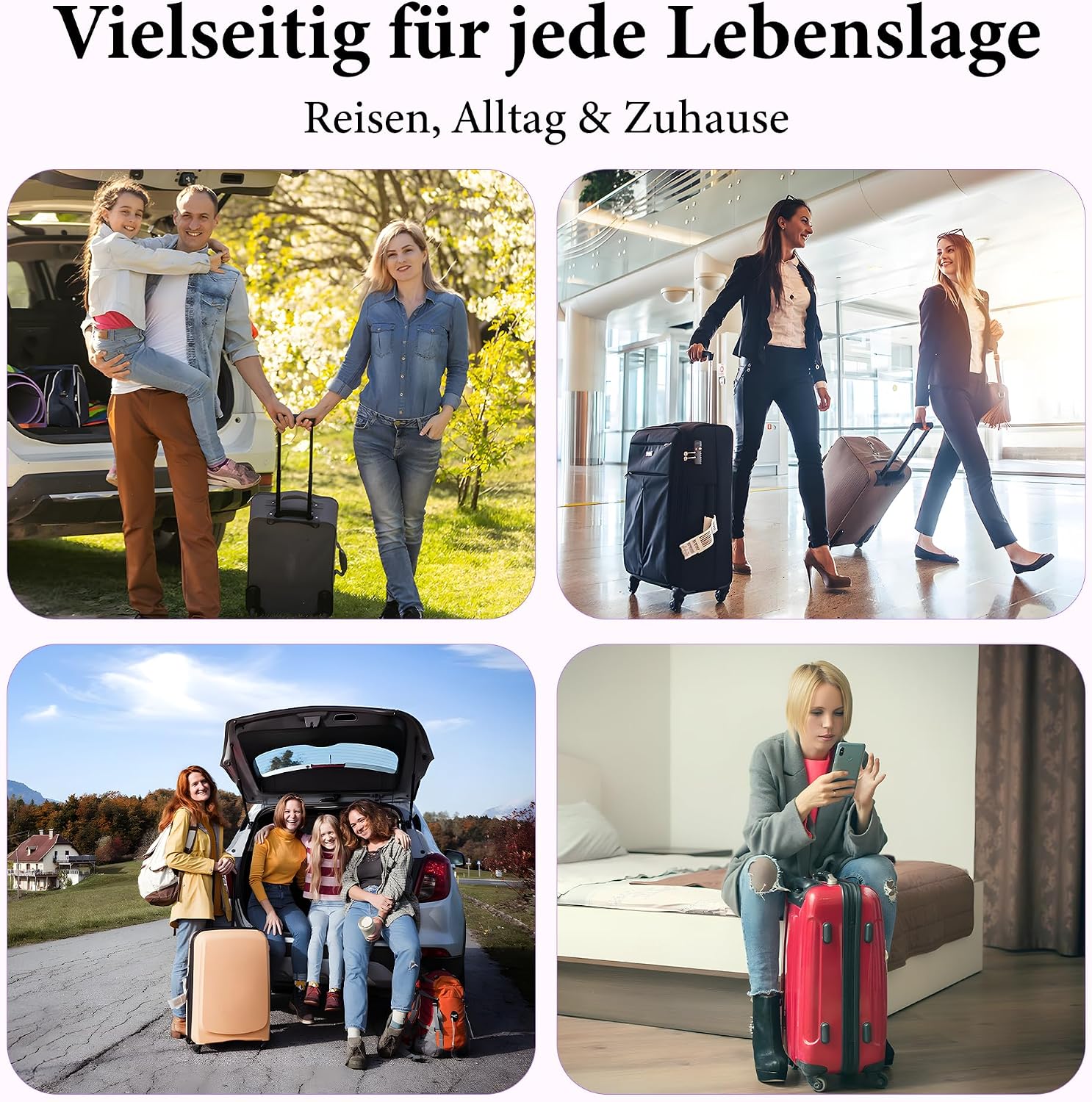 Koffer Organizer Set 8-teilig Kompressions Packing Cubes Reisegepaeck