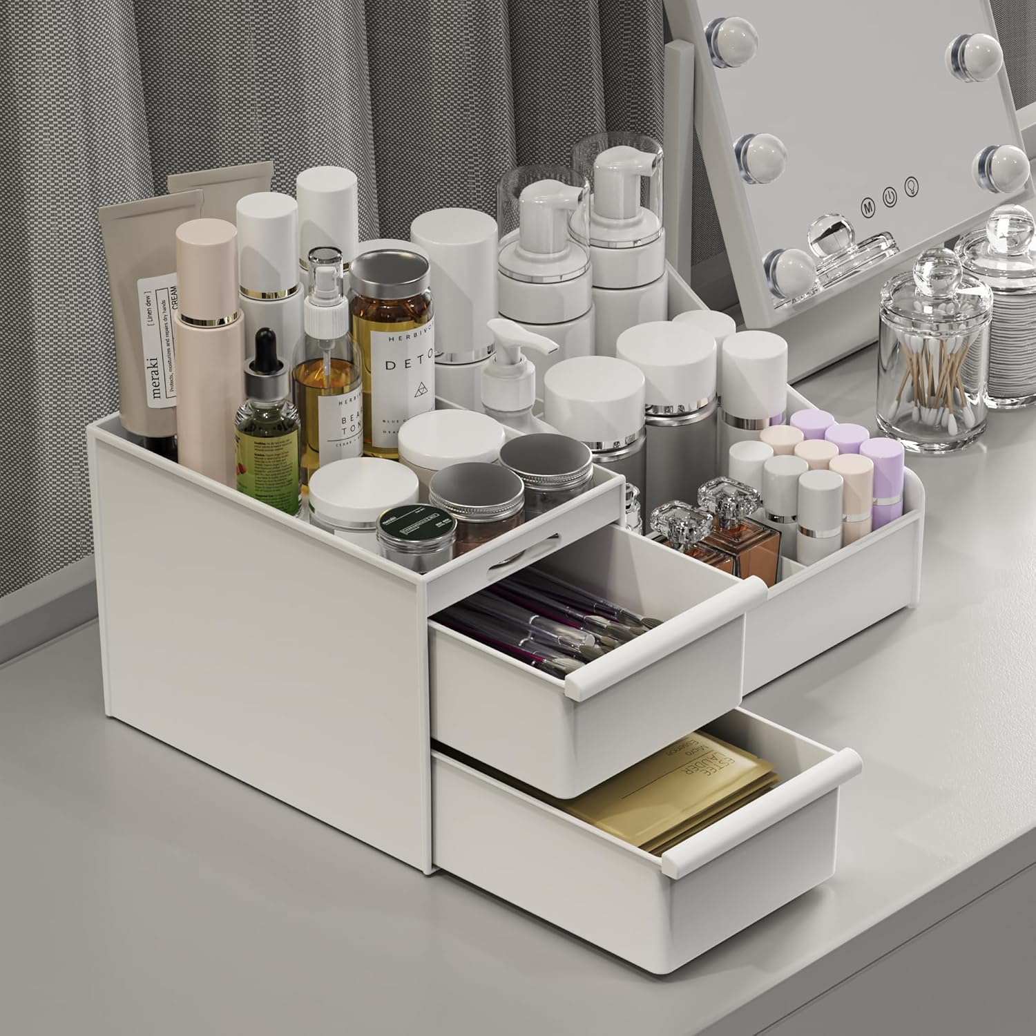 Grosser Make-up Organizer mit Schubladen Kosmetik Aufbewahrungsbox