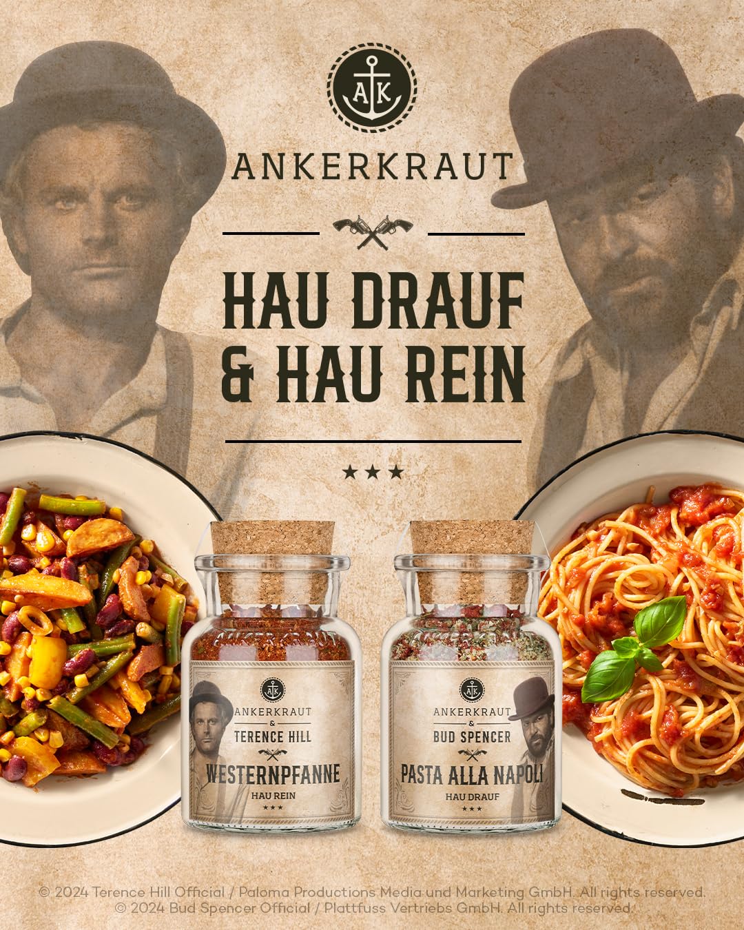 Ankerkraut Bud Spencer Terence Hill Gewuerzbox Geschenkset verschiedene Sorten