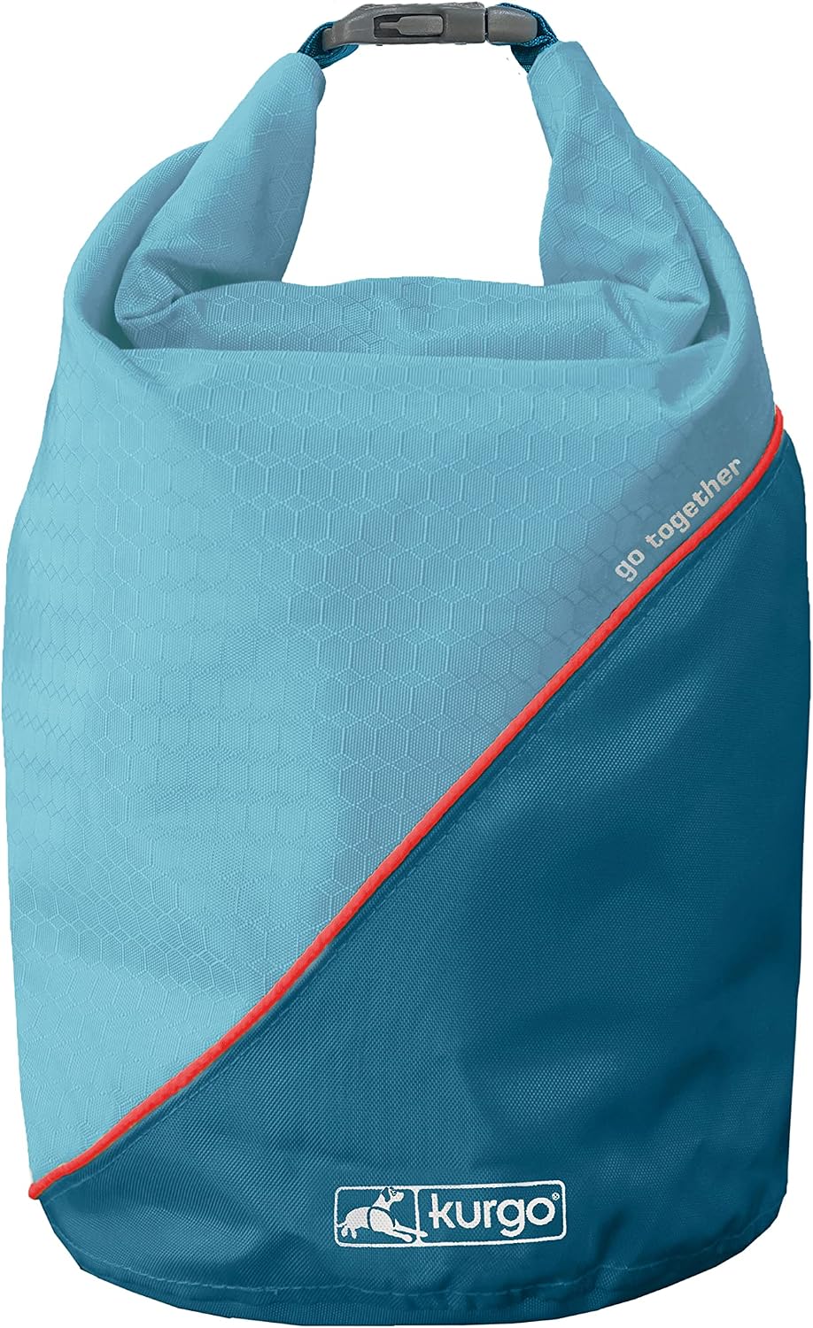 Kurgo Kibble Carrier Futterbeutel fuer Hunde Camping Kuestenblau