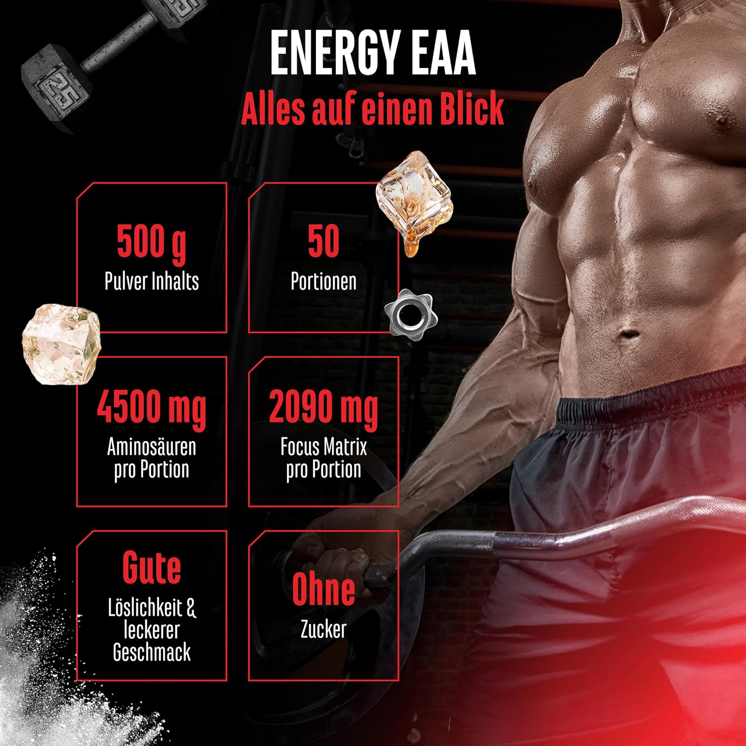 EAA Energy Mix Honigmelone zuckerfrei verschiedene Sorten