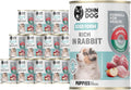 Hundefutter nass Kaninchen getreidefrei 95,7% Fleisch 12x400g verschie