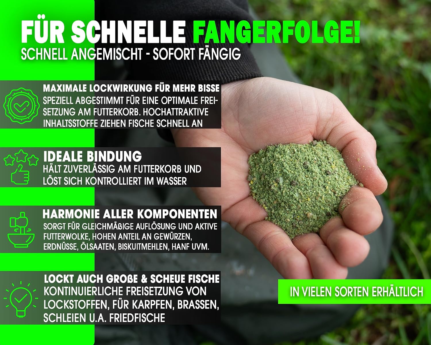 Angel-Berger Method Feeder Mix Groundbait Angelfutter Grundfutter