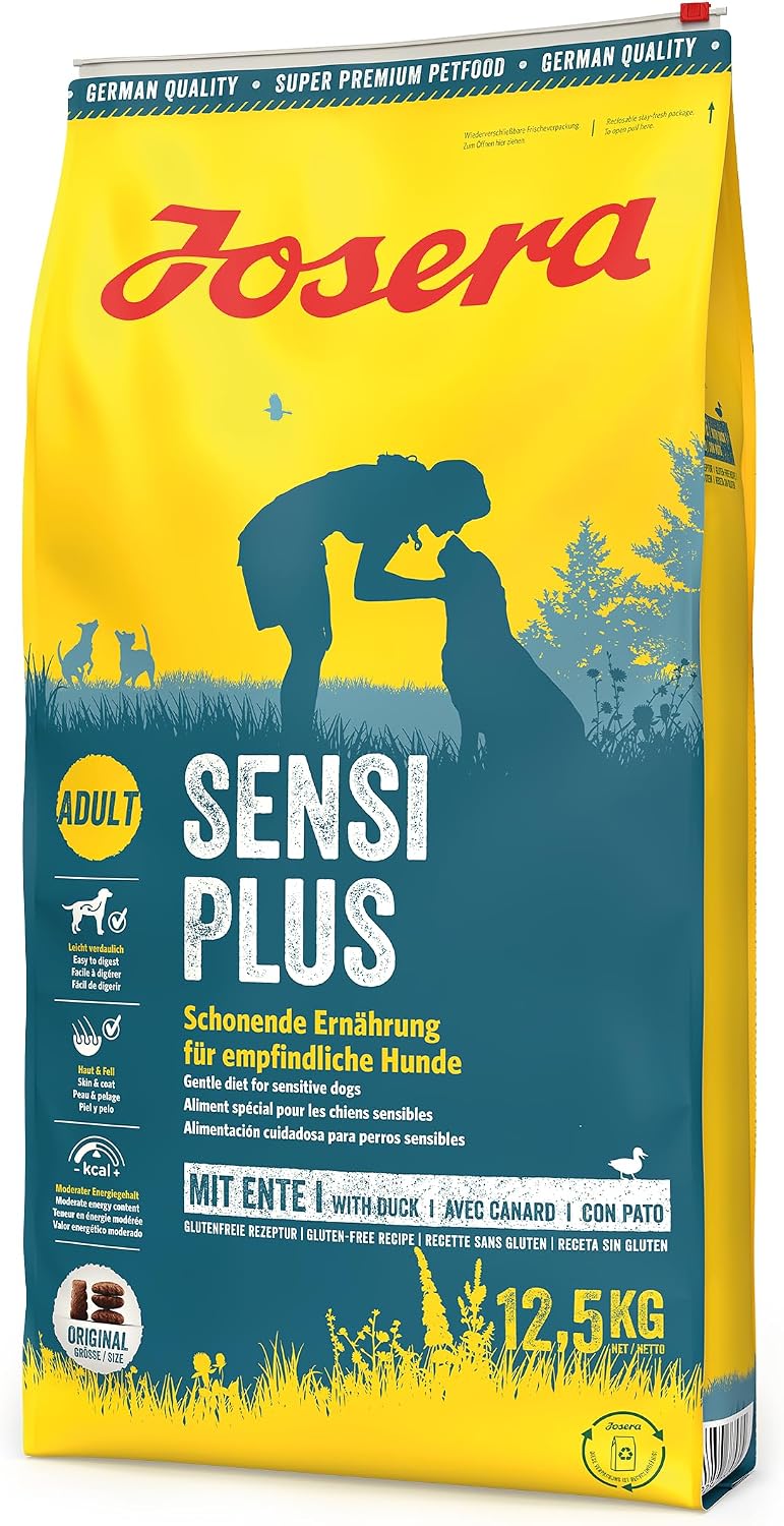 Josera SensiPlus Adult Hundefutter Ente und Reis 12,5 kg weizenfrei