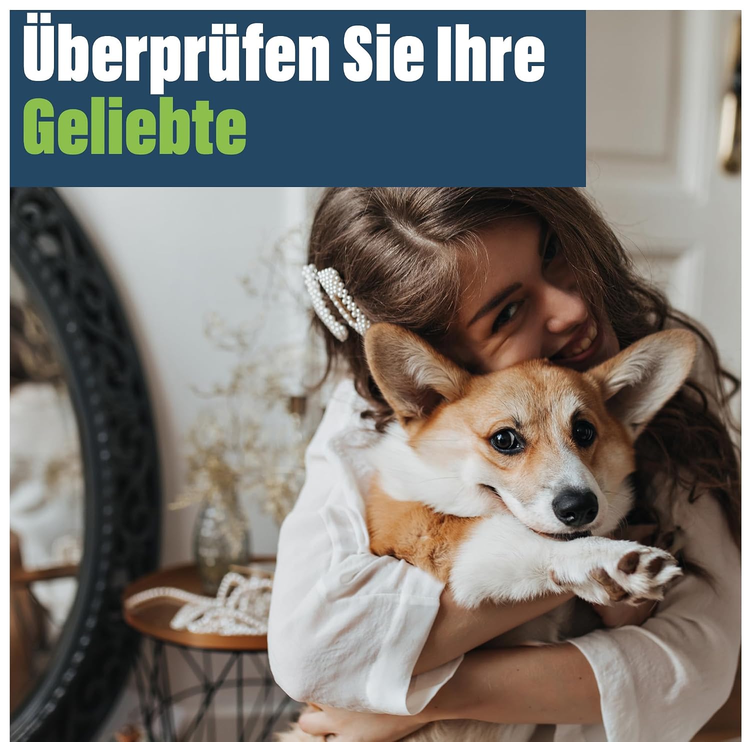 Digitales Haustierthermometer fuer Hund Katze Pferd mit flexibler Sonde