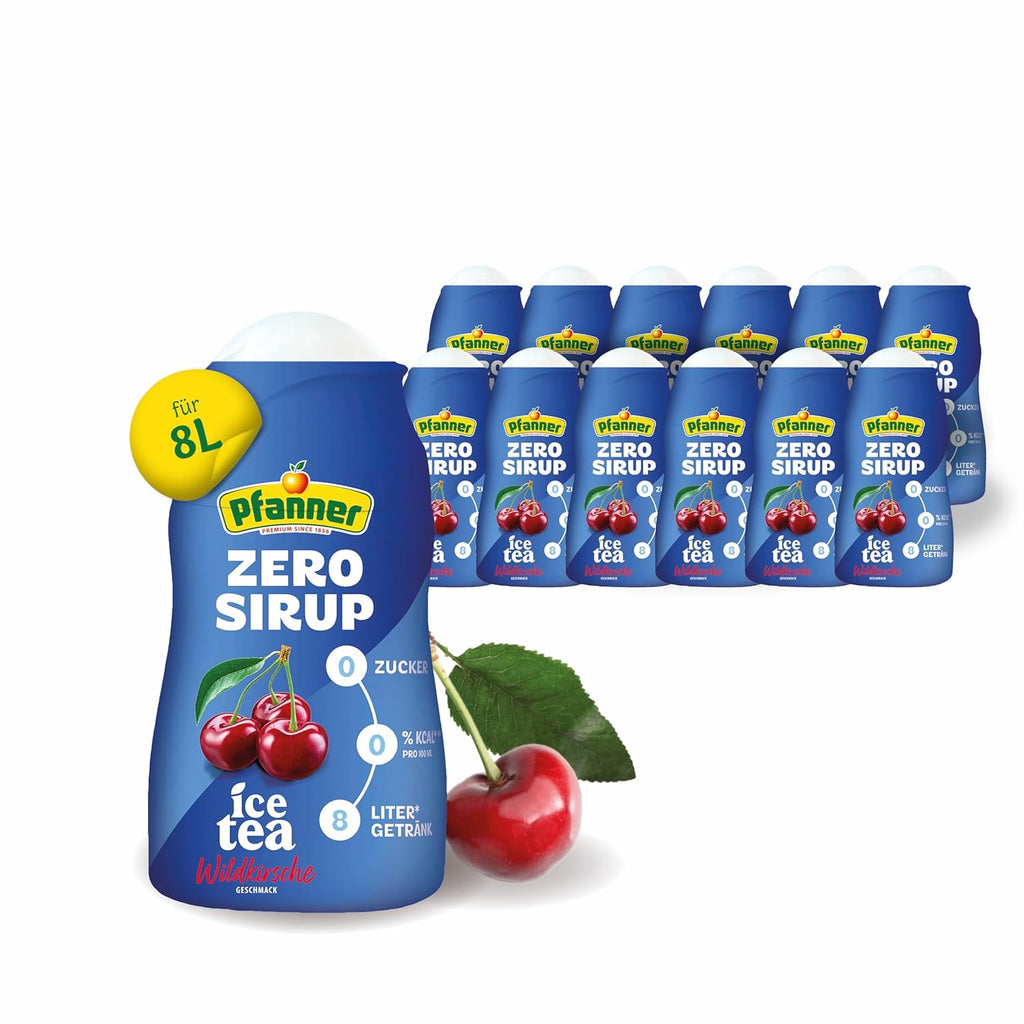Pfanner Zero Sirup Der Weisse zuckerfrei ergibt verschiedene Sorten