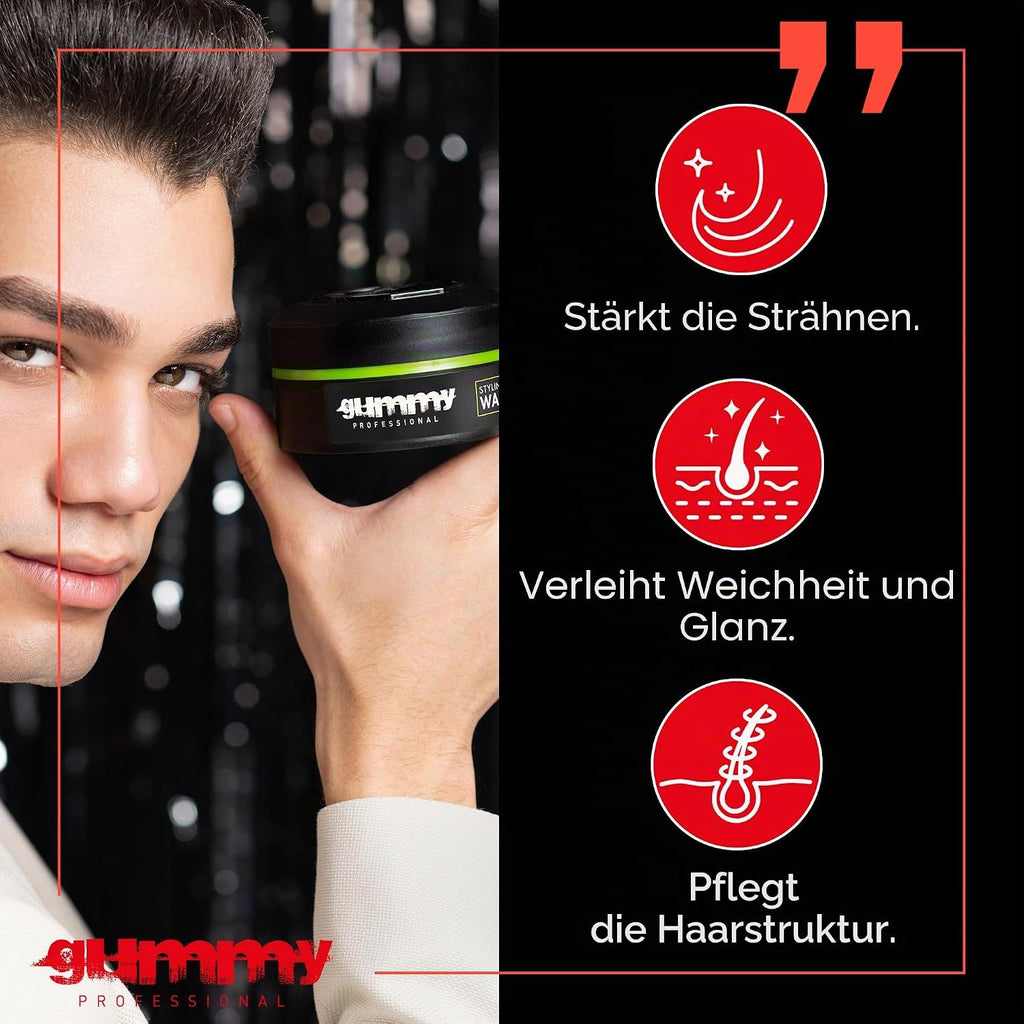 Gummy Professional Casual Look Haar Styling Wax Matt