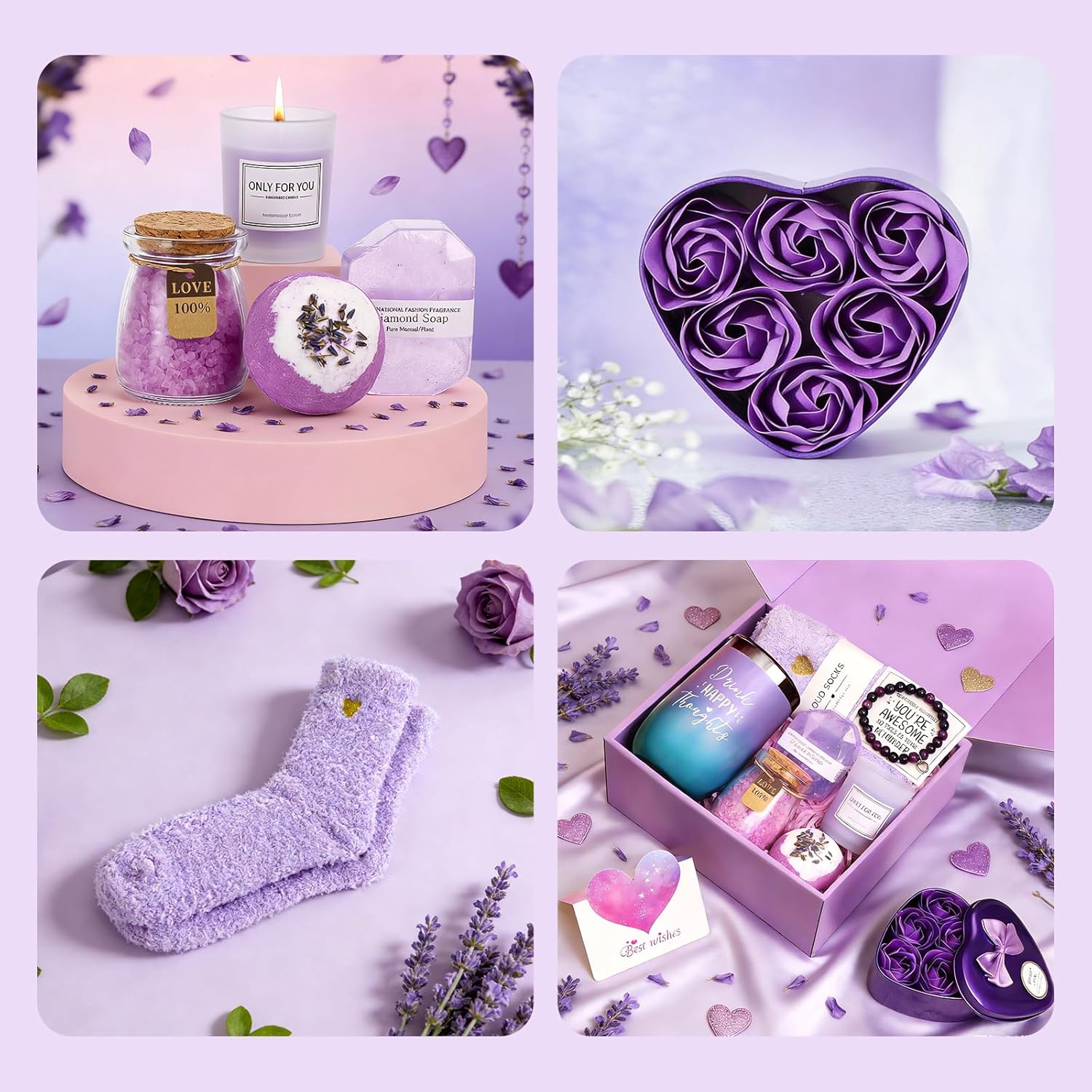 Geschenkset Entspannung fuer Frauen zum Geburtstag Valentinstag Muttertag