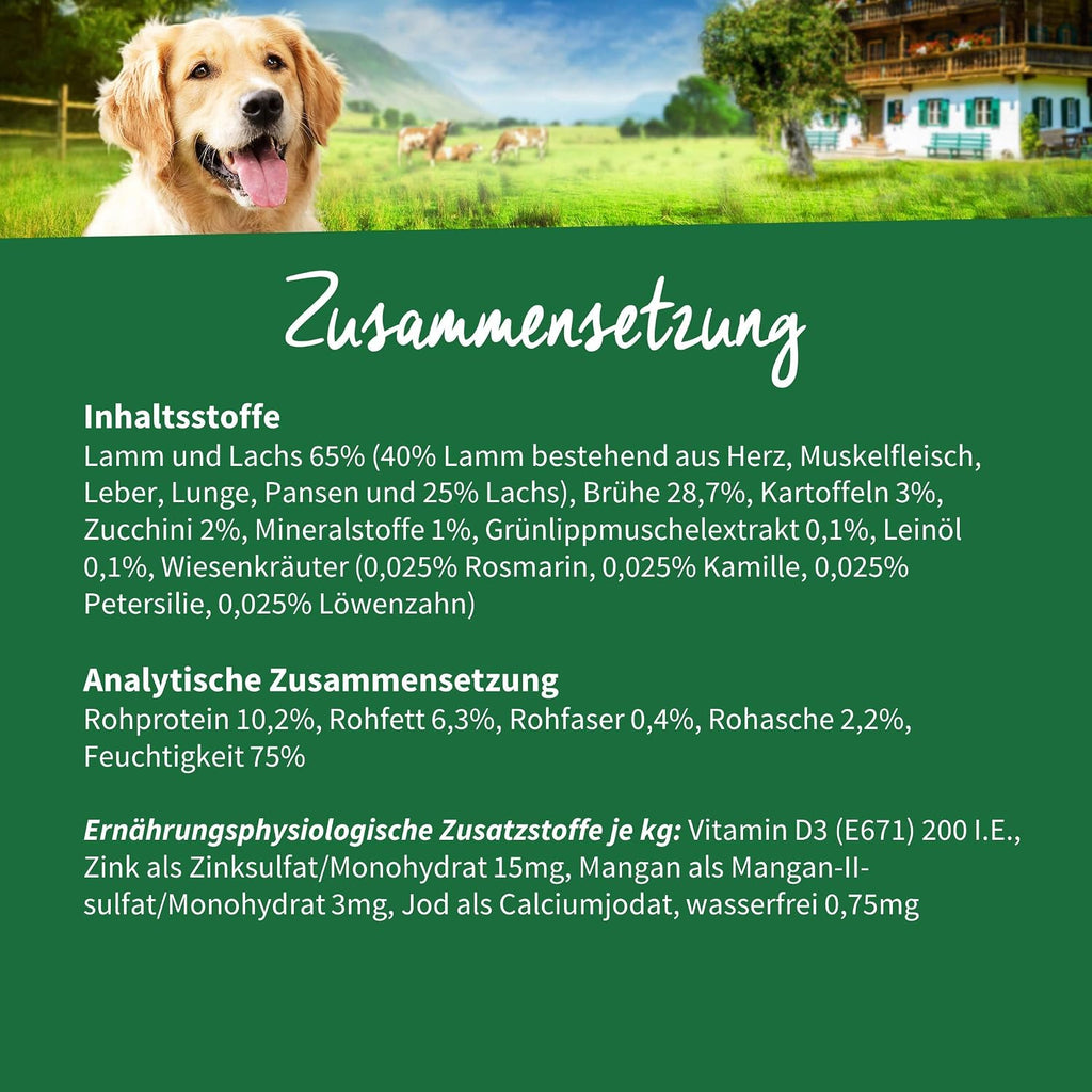 MUeLLER'S NATURHOF Hundefutter Nass Kaninchen 6x400g verschiedene Sort