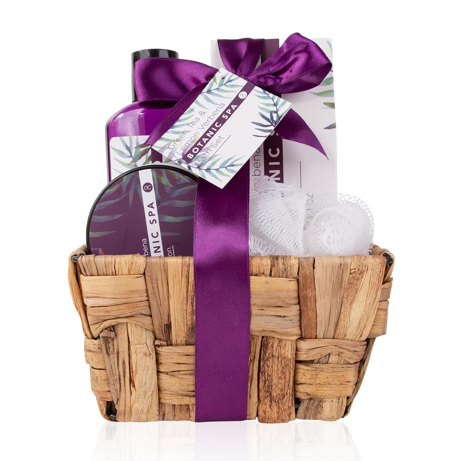 Accentra Badeset Olive Spa 4-teilig Damen Wellness Geschenkset Bade-Set