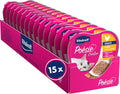 Vitakraft Poésie Création Katzen Nassfutter Sauce Huhn mit Gartengemuese 15x85g