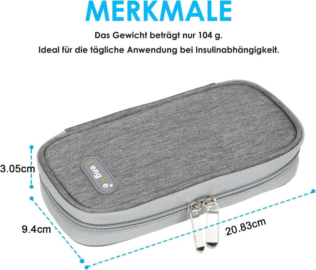 YOUSHARES 4er Set TSA Kuehlakkus fuer Insulin Kuehlbox Pen Tasche Medikamentenetui