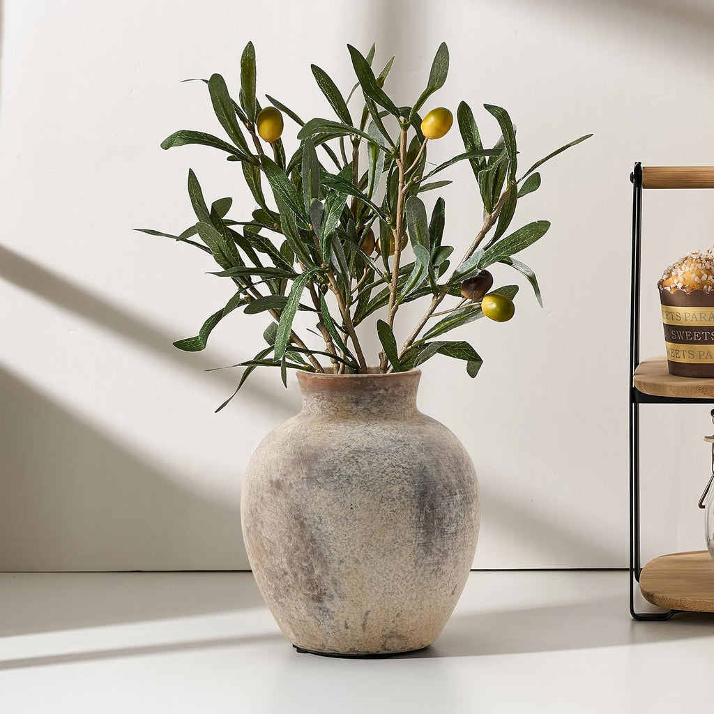 Keramik-Blumenvase 15,2 cm Bohemian Stil rustikal Heimdekoration