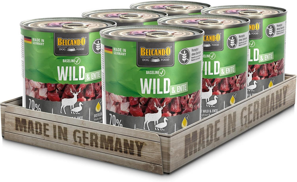 BELCANDO Baseline Nassfutter Lamm fuer ausgewachsene Hunde 6x800g versc