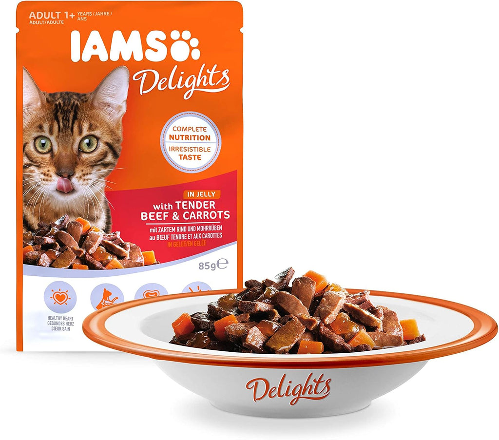IAMS Delights Land Collection Katzenfutter Nass 12x85g Verschiedene Fleis