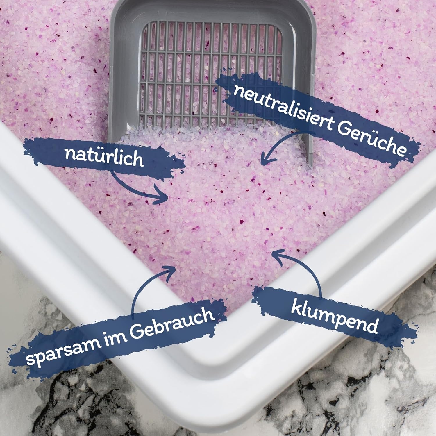 Lyra Pet Power Clumping Silica Katzenstreu 6x5L 30L staubfrei