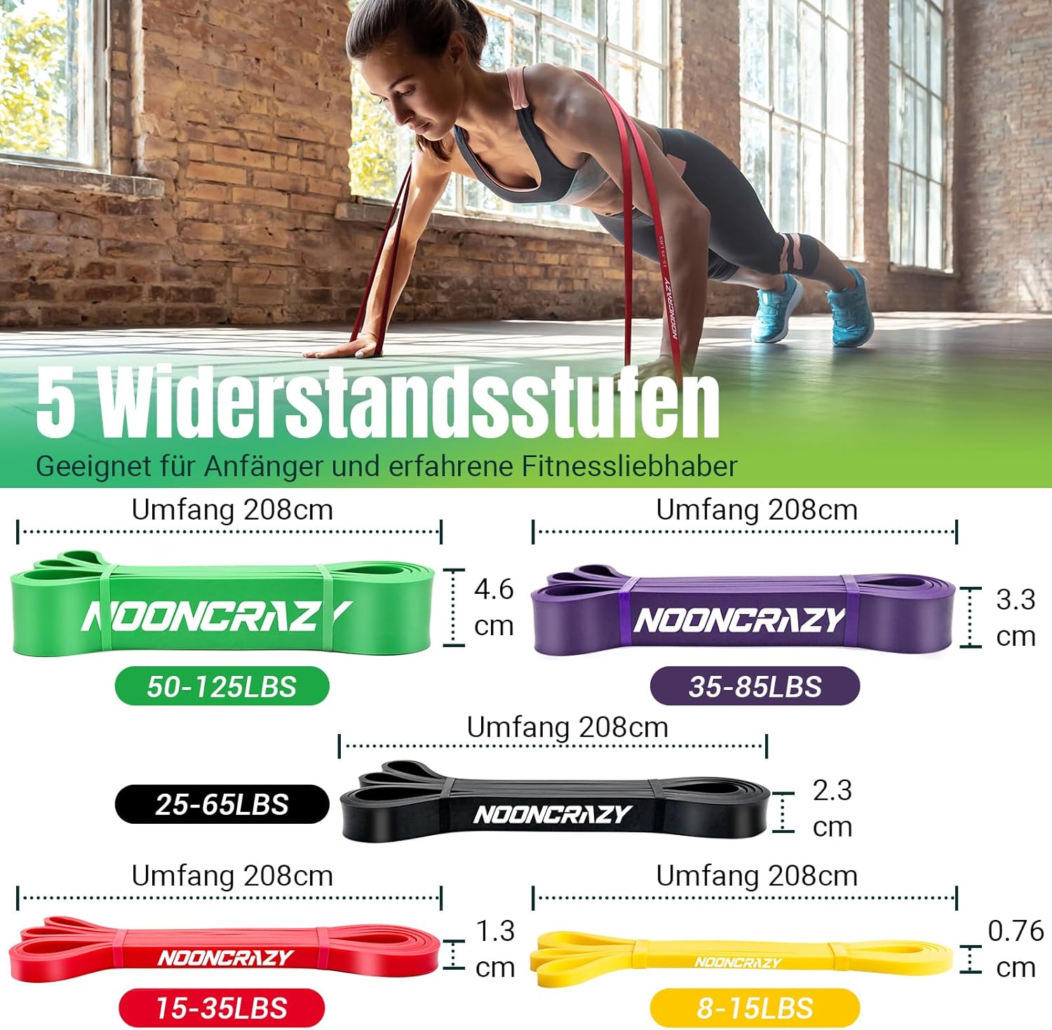Resistance Bands Widerstandsband mit Tueranker und Handgriffen Fitness Yoga
