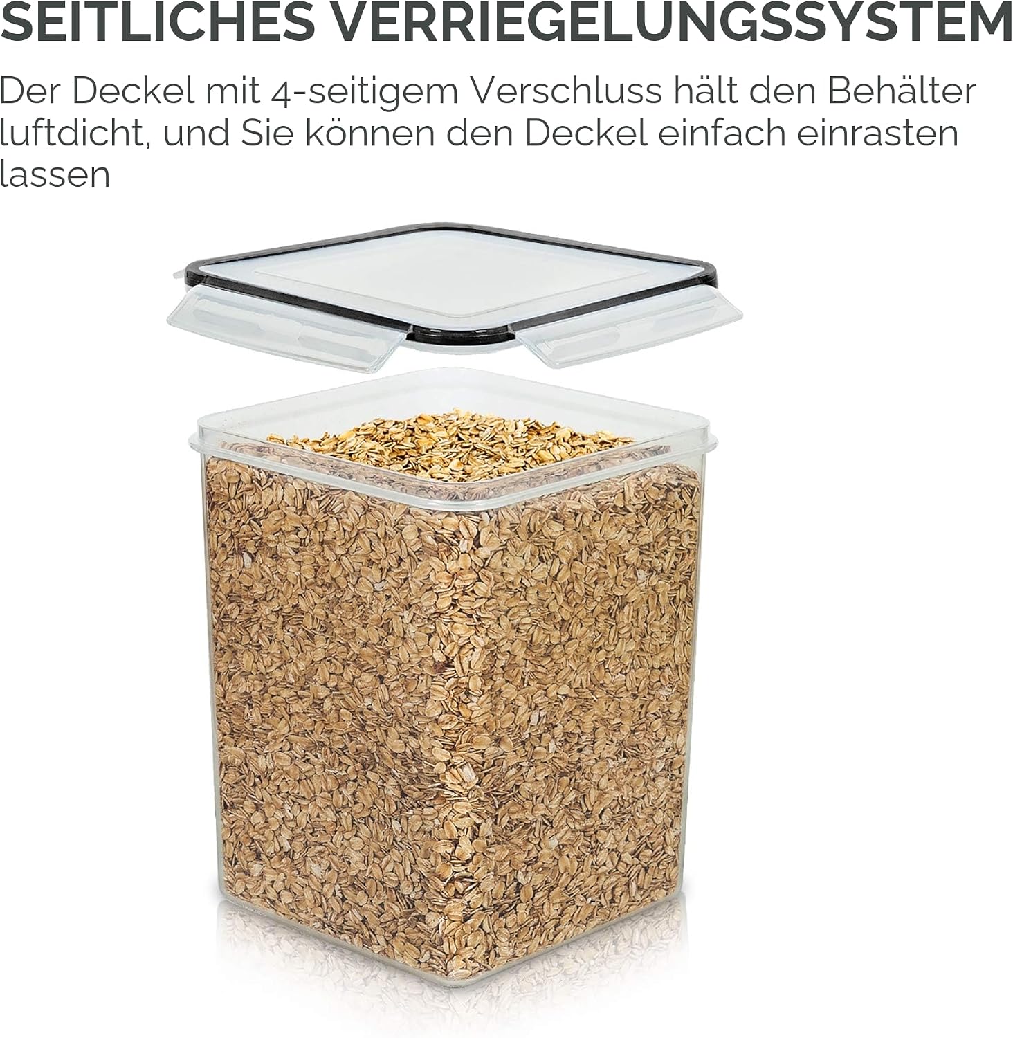24er Vorratsdosen Set luftdicht mit Etiketten Lebensmittelbehaelter