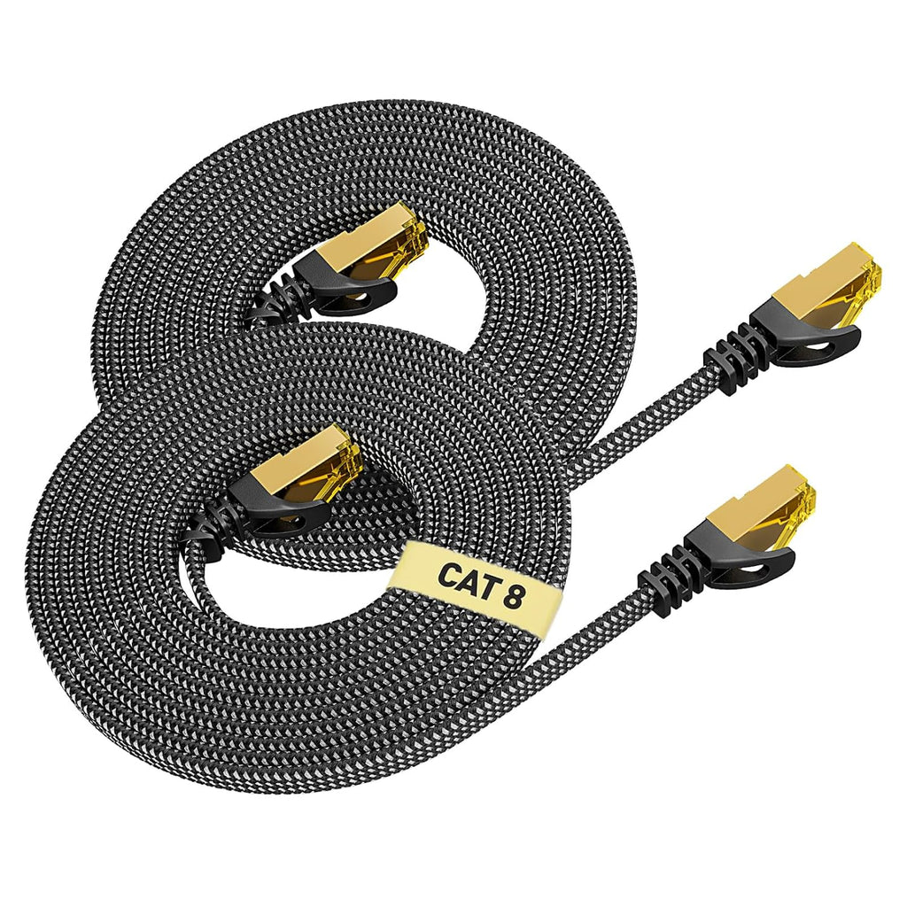 CAT8 Netzwerkkabel RJ45 10m 40Gbps 2000MHz Ethernet fuer Router PC 0,5m-50m