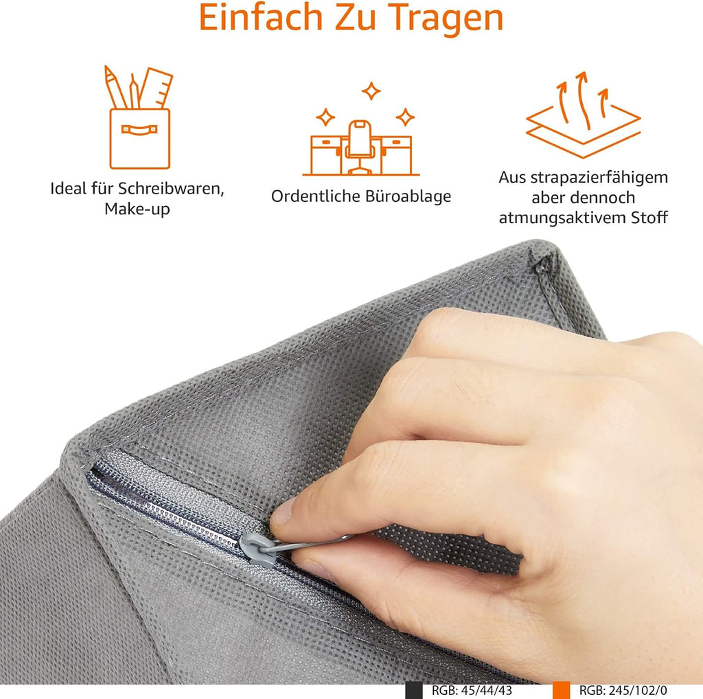 Basics Schubladen Organizer 6‑teilig faltbares Ordnungssystem fuer Kleidung