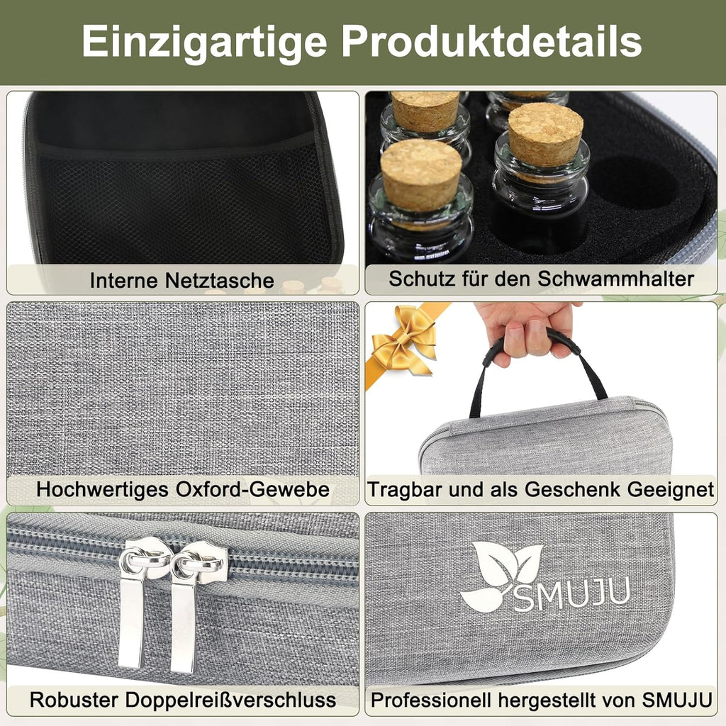 Saatgut Aufbewahrungsbox 40 Faecher mit Etiketten und Trichter, Seed Organizer