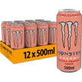 Monster Energy Ultra Peachy Keen 12 x 500 ml Pfirsich Energy Drink zuckerfrei
