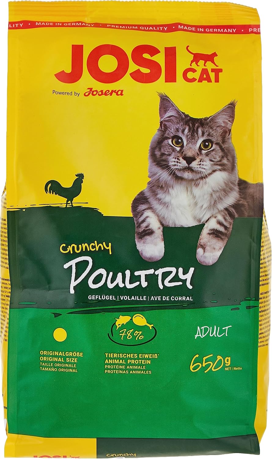 JosiCat Crispy Duck Katzenfutter Ente Adult Trockenfutter verschiedene Sorten 65