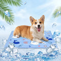 Kuehlmatte Hund Katze 50x60 cm selbstkuehlend Gel waschbar Weiss L