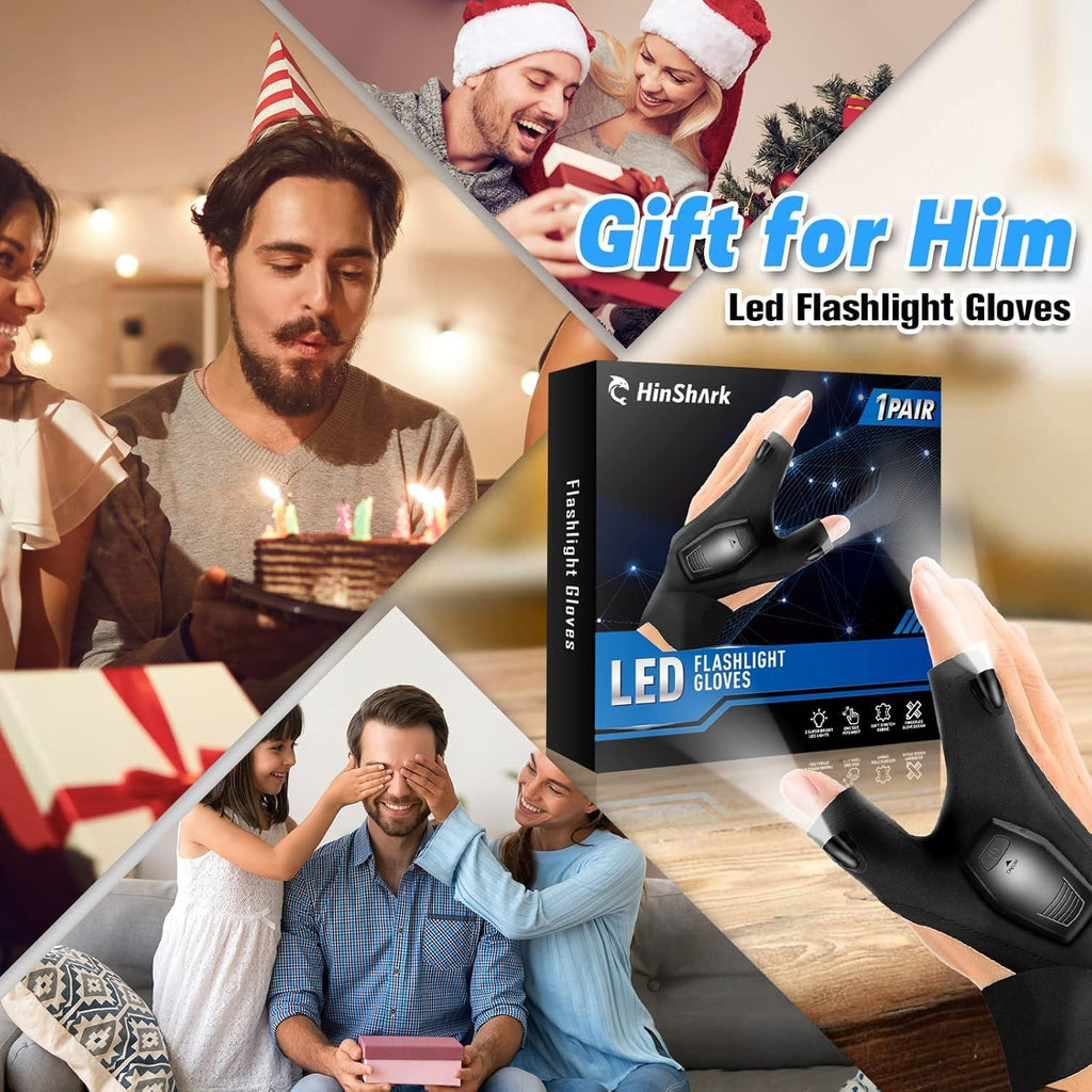 Handschuhe mit LED-Licht Herren Geschenk Valentinstag Geburtstag