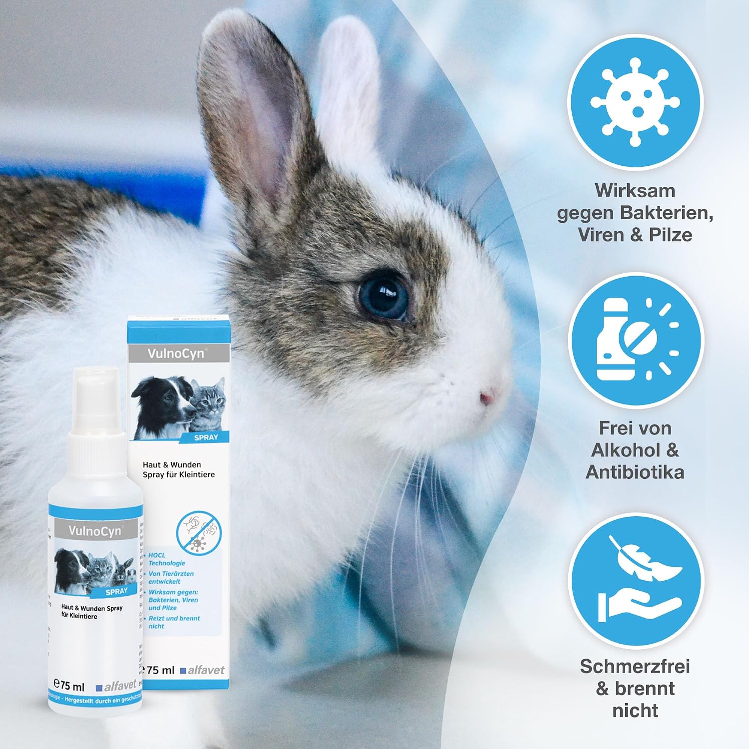 Tierhalter Wundspray pH-neutral alkoholfrei Haut- und Wundpflege