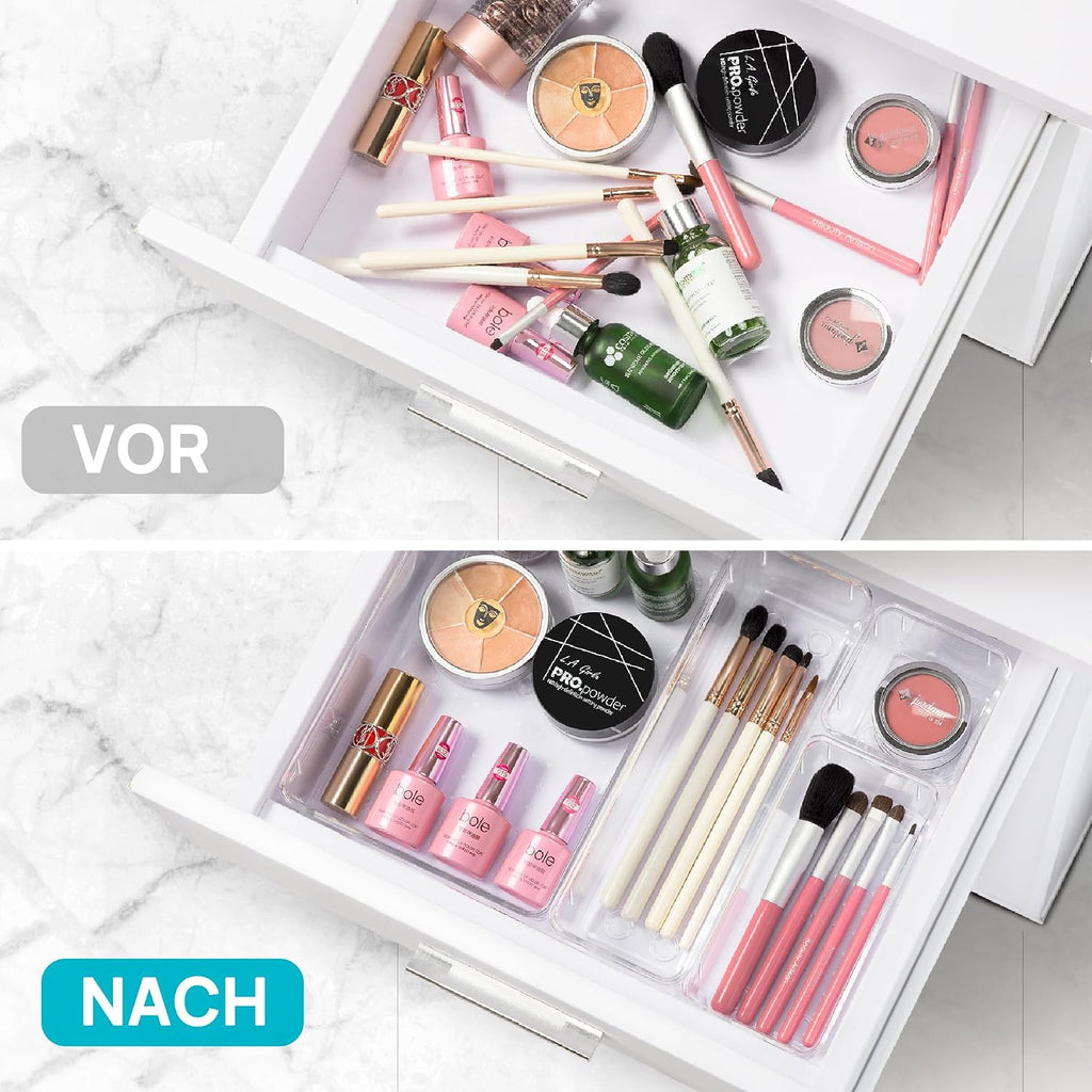 Vtopmart Schubladen Organizer 25 Teile 4 Groessen Besteckeinsatz Aufbewahrung