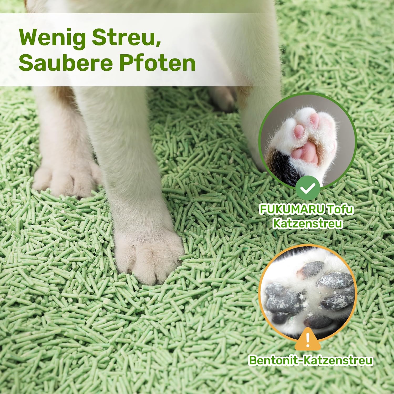 Katzenstreu Tofu klumpend 2er bis 4er Packung verschiedene Sorten