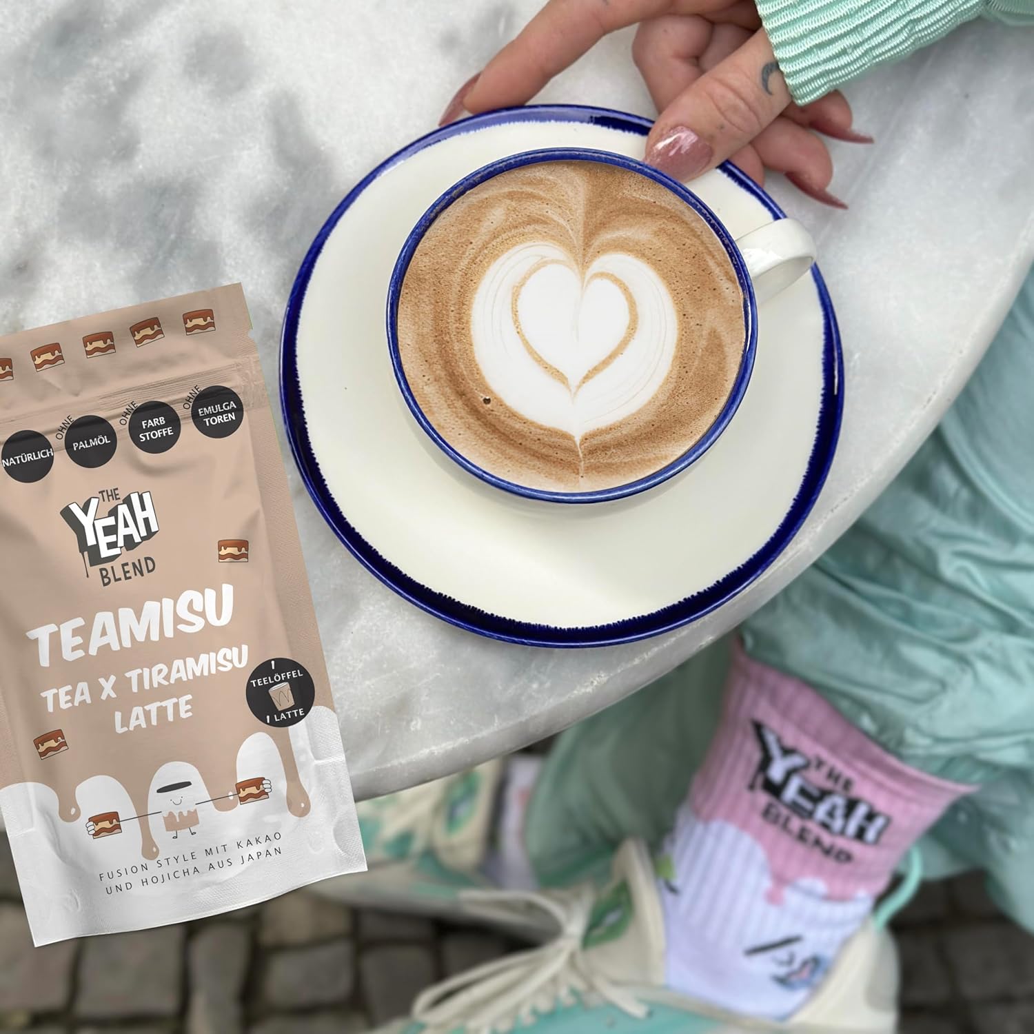 Teamisu Matcha Latte Pulver 100 g, Zuckerfrei? / cremiger Matcha-Drink