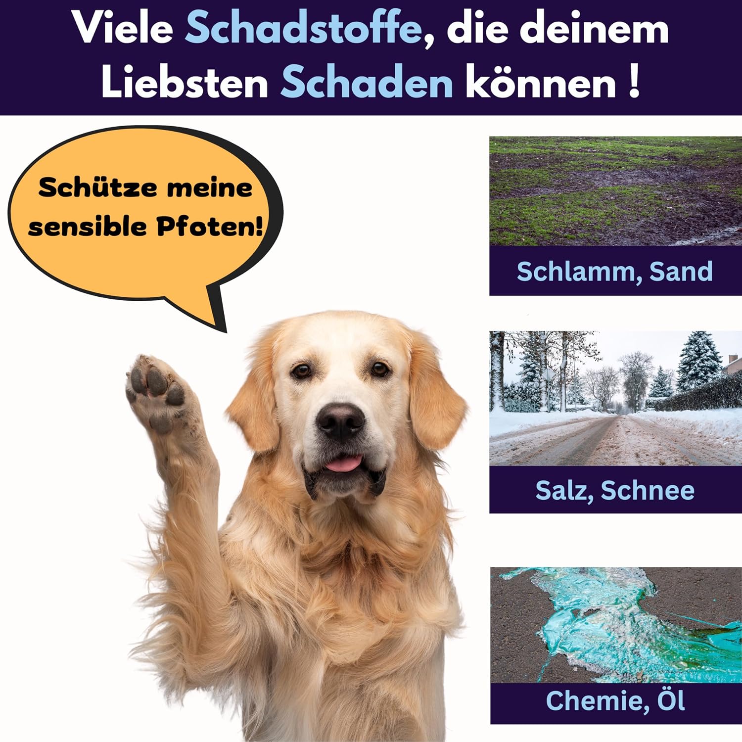 Mikrofaser Pfotenreiniger Handschuh fuer grosse und kleine Hunde