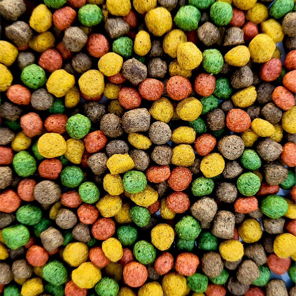 Multi-Mix Koifutter 6 mm fuer Koi und Teichfische mit Lachsoel Spirulina