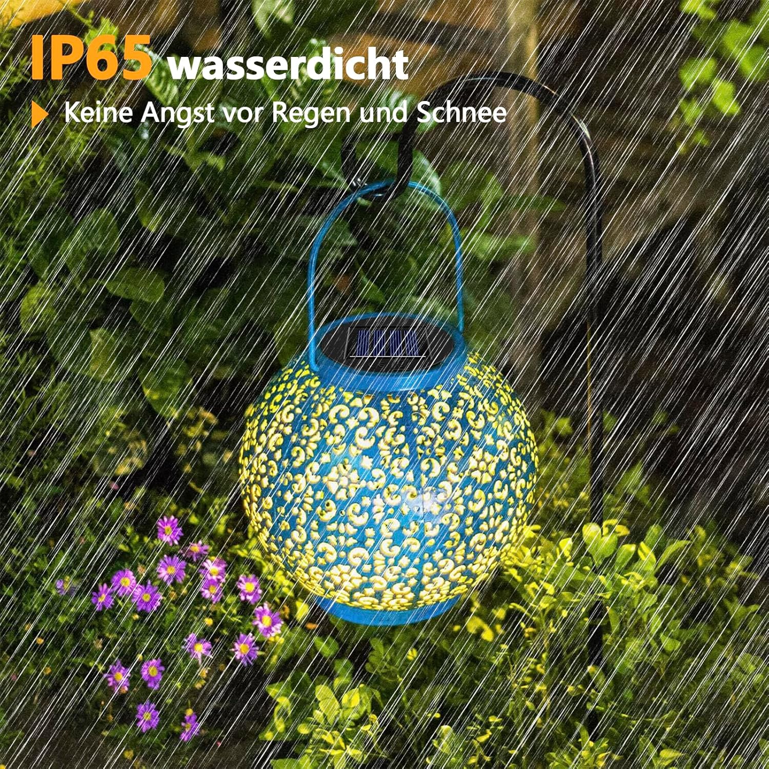 HELESIN Solarmodul Ersatz 8cm 1,2V 600mAh IP65 wasserdicht fuer Gartenleuchten