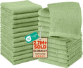 Utopia Towels 24er Seiftuecher 30x30 cm 100% Baumwolle Weiss mit Schlaufe