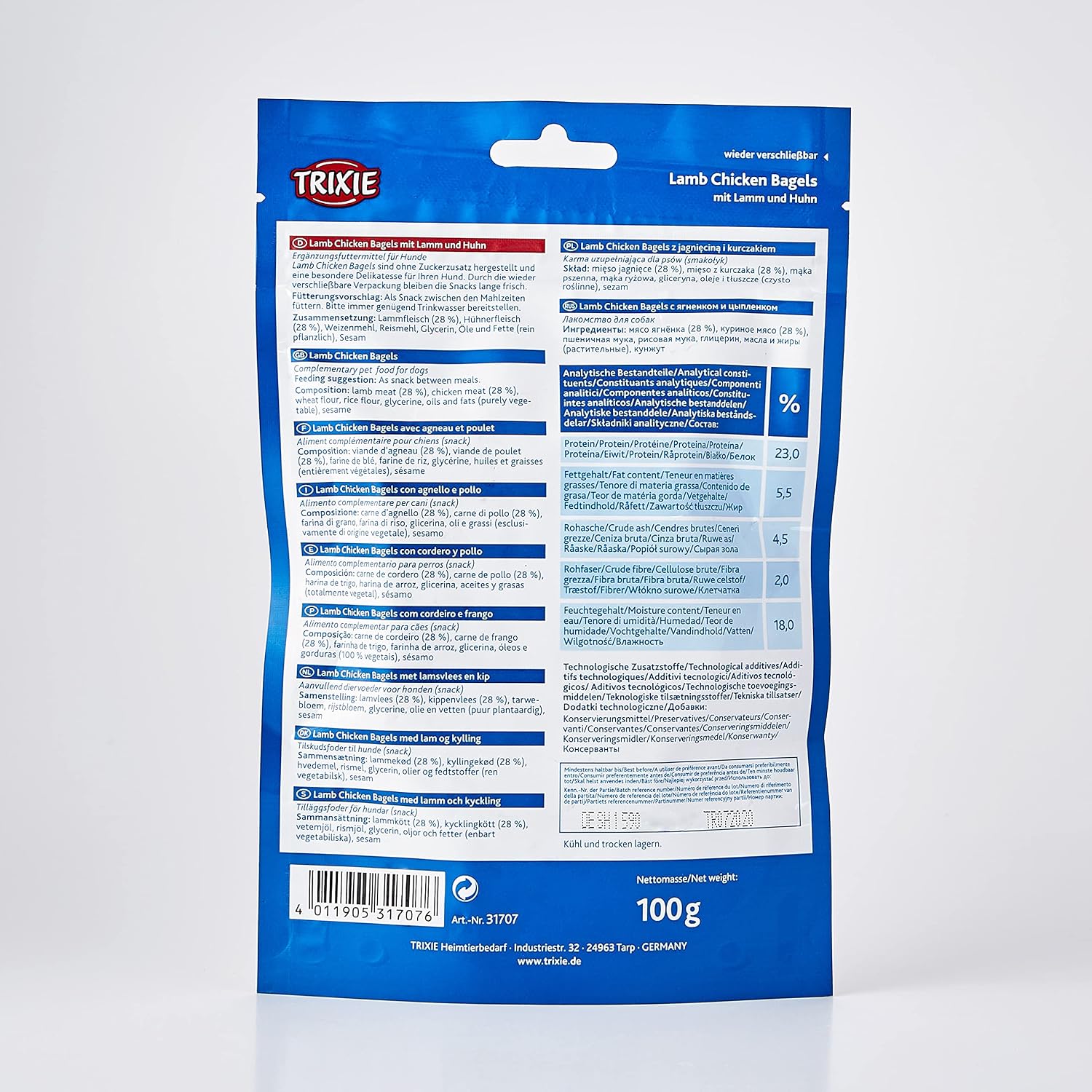 Trixie Premio Lammsnack mit Huhn Bagels 100 g