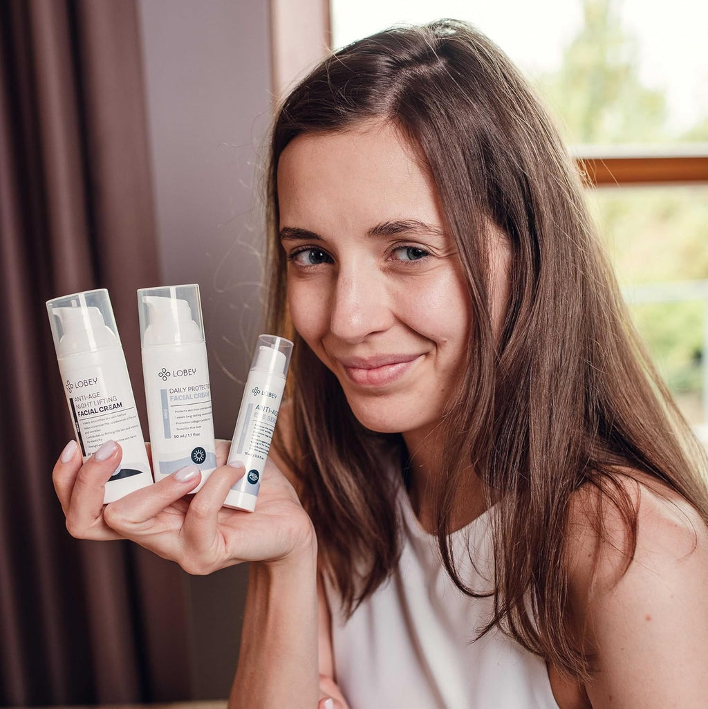 LOBEY Hyaluron Augencreme Anti-Falten gegen Augenringe Pflege