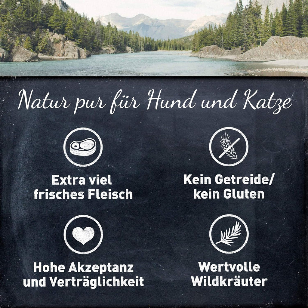 WILDES LAND Nassfutter Hund Truthahn 6x400g getreidefrei Alleinfutter