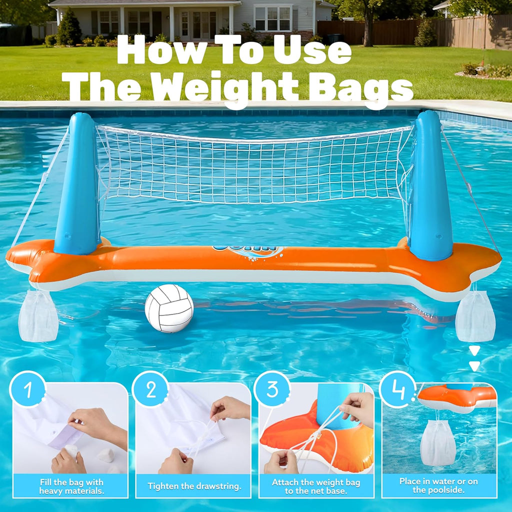 JOYIN Pool Spiel Set Volleyball Basketball Aufblasbar Kinder Erwachsene Poolspie