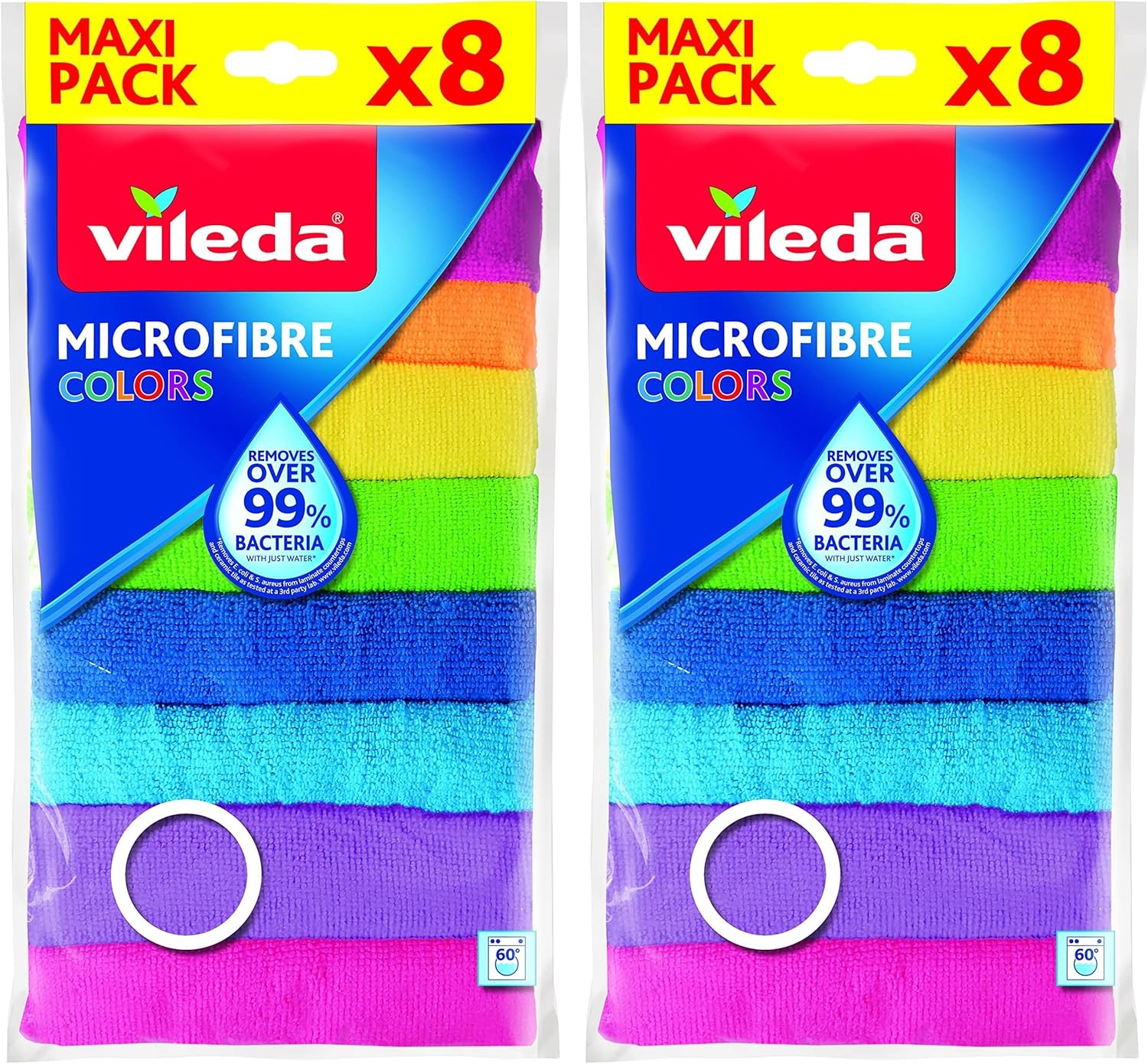 Vileda Mikrofasertuecher Colors Allzwecktuecher 9er Pack Reinigungstuecher
