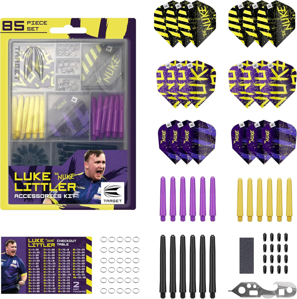 Target Luke Littler Steel Tip Darts Set Nuke Player Edition